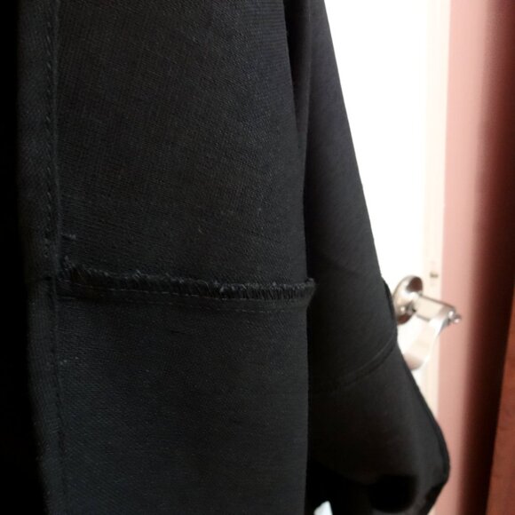 Black Cotton Cottagecore Midi Skirt - Picture 6 of 11